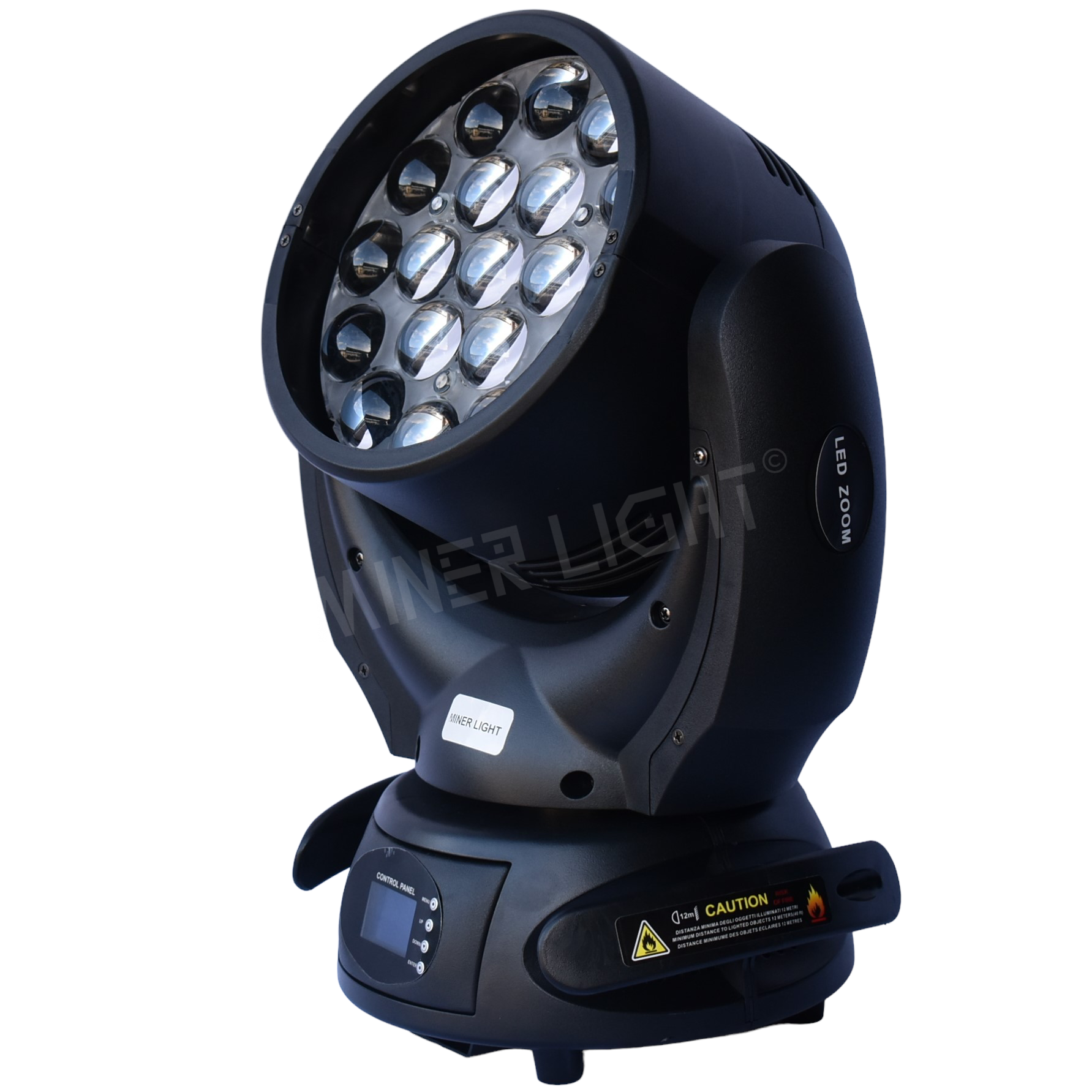 TESTA MOBILE BEAM WASH MOTORIZZATO 19 LED 15W RGBW 19x15 4IN1